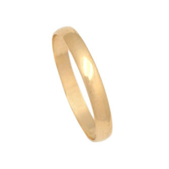 Alianza clásica oro 18 kl. media caña 3 mm