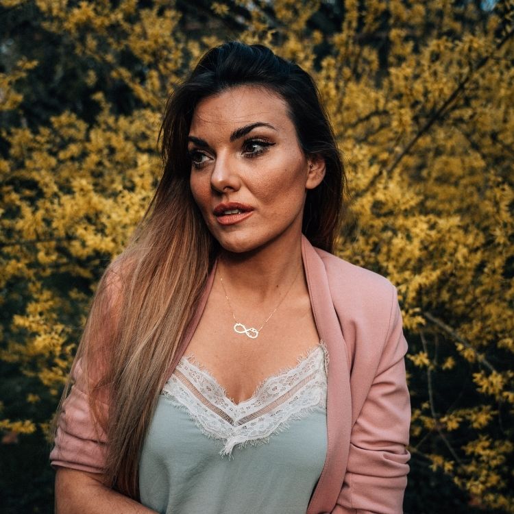 Gargantilla Infinito Corazones Nombres San Valentín Regalo aniversario Joyas enamorados personalizadas