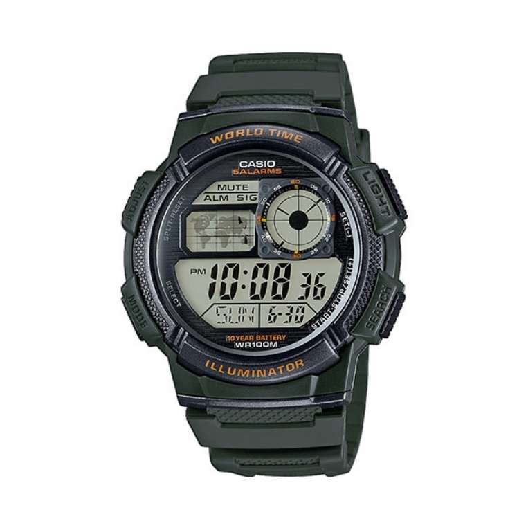 Reloj Casio digital hora mundial