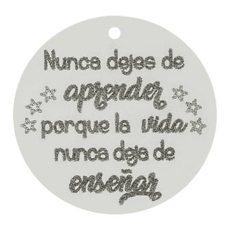 Nunca dejes de aprender porque la vida nunca deja de enseñar