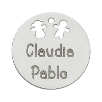 Chapa niña y niño personalizable