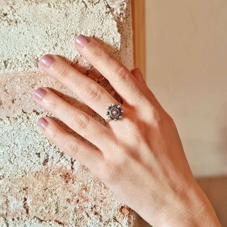 Anillo botón charro clásico - Imagen 2
