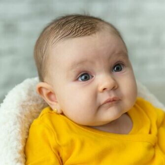 Pendientes charros bebé oro Pendientes de botón charro en oro tamaño bebé filigrana charra en oro de ley pendientes recien nacida de Salamanca