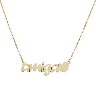 Gargantilla amiga con corazón