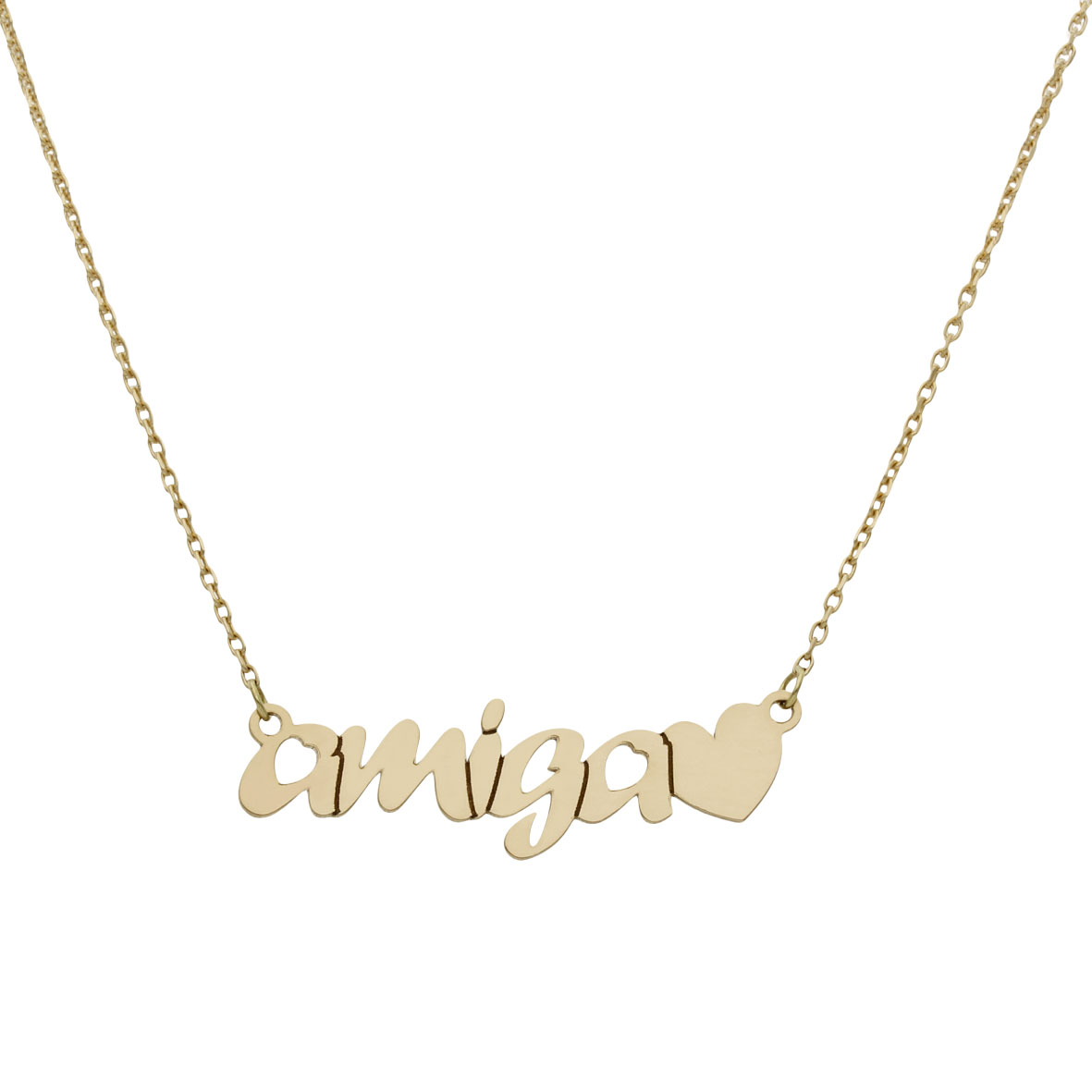 Gargantilla amiga con corazón