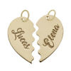 Colgante corazón partido personalizable