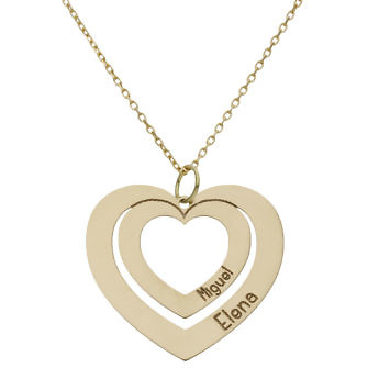 Gargantilla corazones personalizable