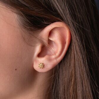 Pendientes Charros Oro Niña 7 mm para chica joven