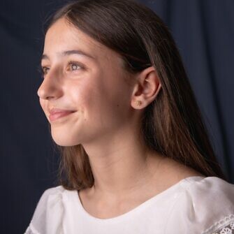 Pendientes Charros Oro Niña 7 mm para chica joven