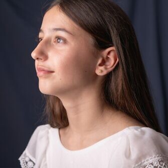 Pendientes Charros Oro Niña 7 mm para chica joven