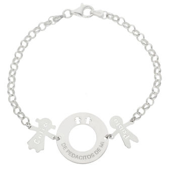 Pulsera ·"De pedacitos de mi" + niños personalizados