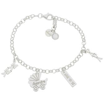 Nacimiento. Pulsera 'Mi Historia' prediseñada