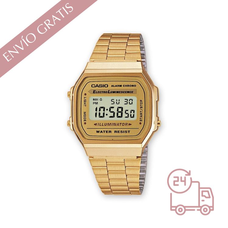 Reloj Casio Dorado Original mujer vintage retro envío gratis 24 h A168WG-9EF