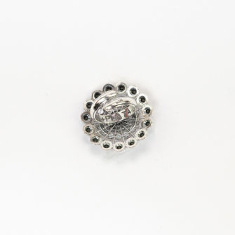 anillo charro plata color XXL anillo de Salamanca botón charro grande plata de ley trasera