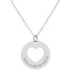 Gargantilla circular con corazón personalizable