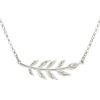 Gargantilla con hoja en plata de Ley