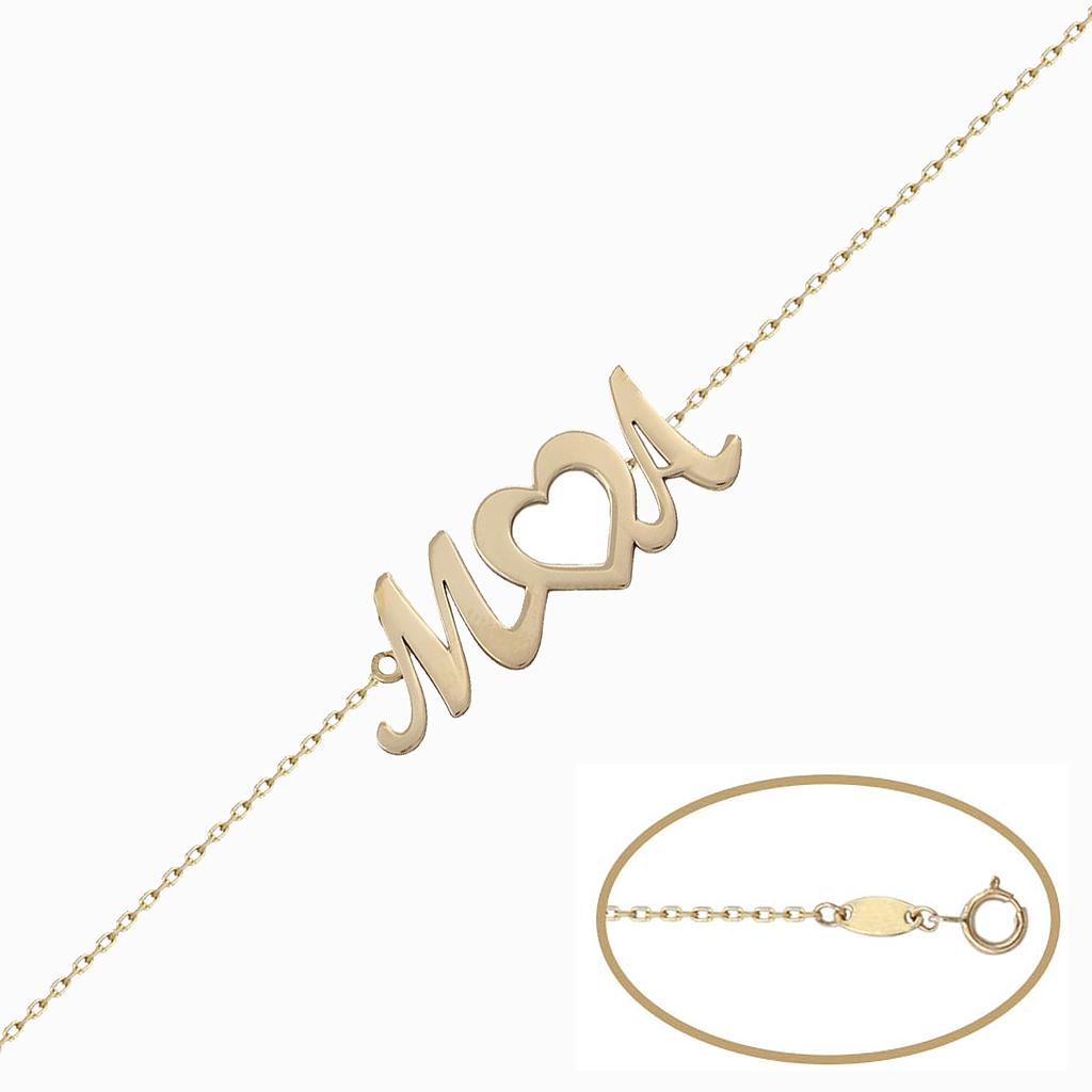 Pulsera iniciales + corazón