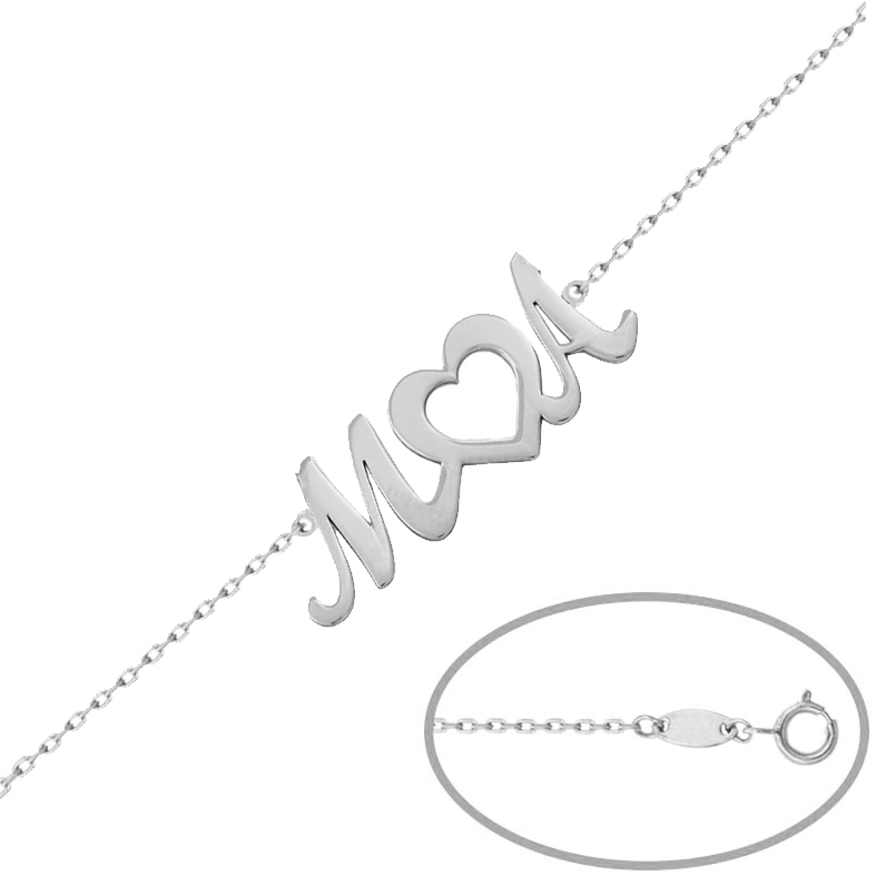 Pulsera iniciales + corazón - Imagen 2