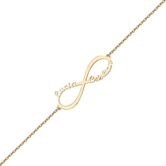 Pulsera infinito personalizable