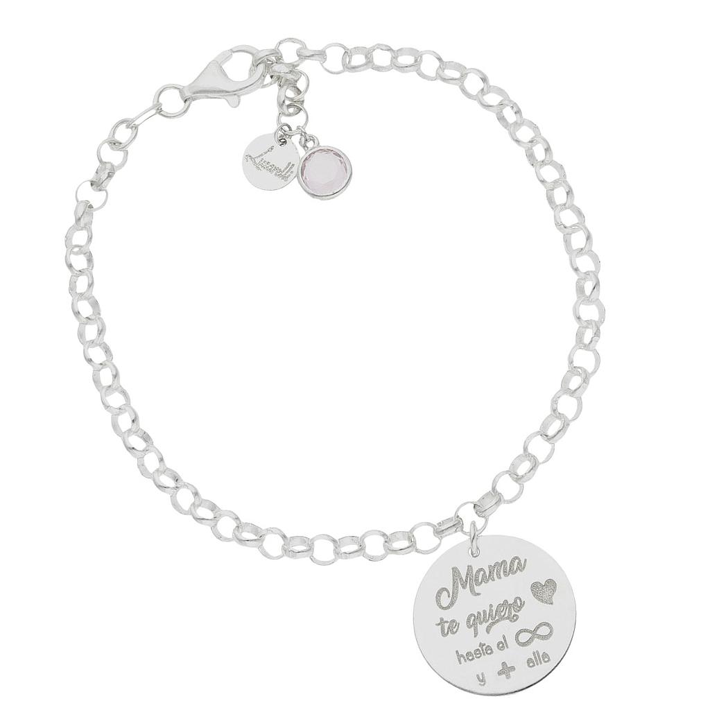 Infinito. Pulsera 'Mi historia' prediseñada