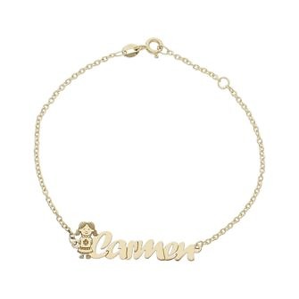 Pulsera niña + nombre personalizable