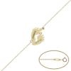 Pulsera con pies bebé personalizable