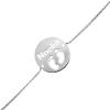 Pulsera pies con nombre personalizable