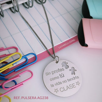 Pulsera con motivo redondo personalizable