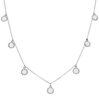 Gargantilla plata con piedras circonitas