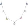 Gargantilla plata con piedras de colores