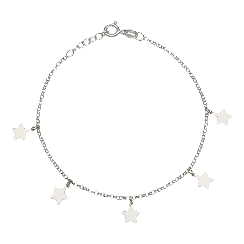 Pulsera/Tobillera con mini charms estrellas