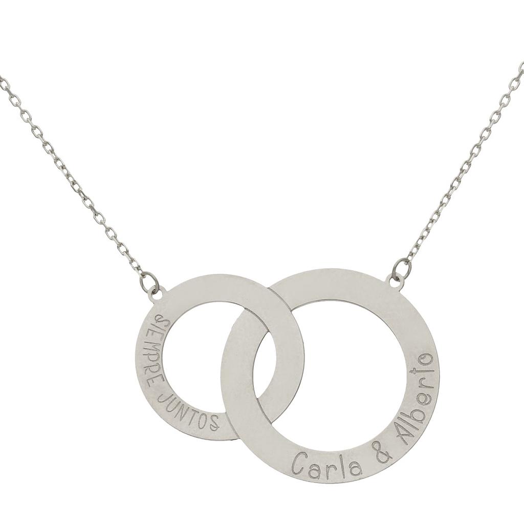 Gargantilla con dos aros personalizables - Imagen 2