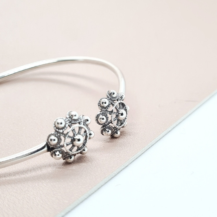 Brazalete tubo dos botones charros - Imagen 8