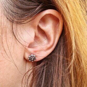 Pendientes charros plata de ley clásicos pendientes botón charro de Salamanca boton charro joyas salmantinas