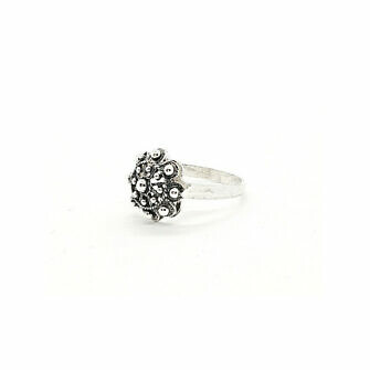 Anillo Charro Clásico de Salamanca en plata de ley sortija charra anillo botón charro filigrana charra dos filas
