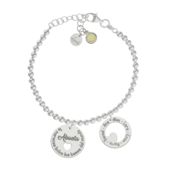 Abuela. Pulsera 'Mi Historia' prediseñada