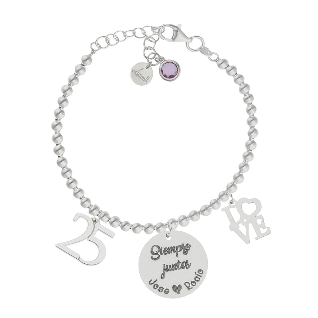 Siempre juntos. Pulsera 'Mi Historia' prediseñada