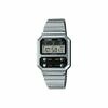 Reloj Casio Retro Vintage botones frontales plata