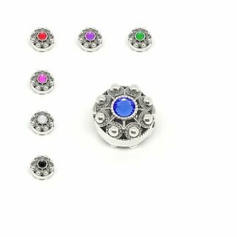 Abalorio Botón Charro Color para Pulsera Pandora Charm Salamanca Filigrana Charra Múltiples colores