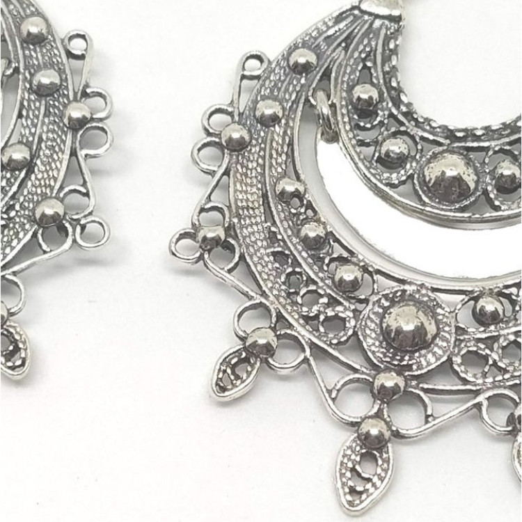 Pendientes aro filigrana Luz de Sol y Luna - Imagen 3