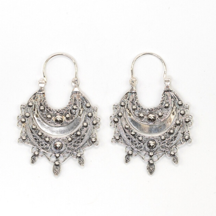 Pendientes aro filigrana Luz de Sol y Luna