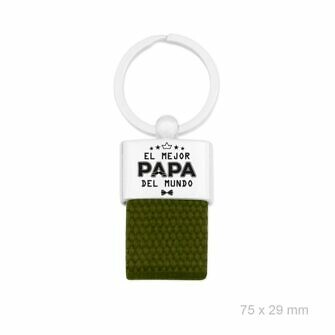 Llavero el mejor papá del mundo tela