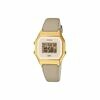 Nuevo Casio Vintage dorado con correa de piel tamaño medio