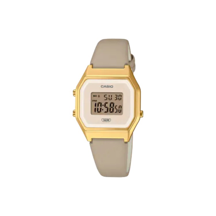 Nuevo Casio Vintage dorado con correa de piel tamaño medio
