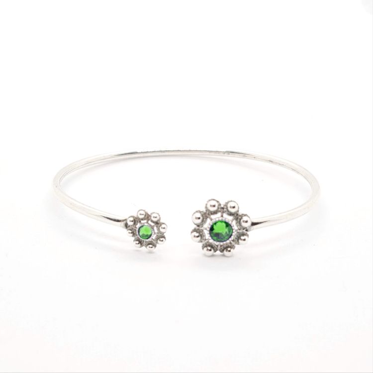Brazalete tubo dos botones charros (mixtos) cristal color - Imagen 11