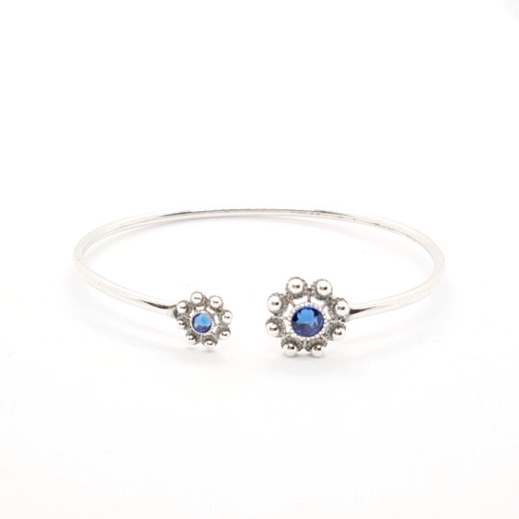Brazalete tubo dos botones charros (mixtos) cristal color - Imagen 10