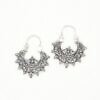 Pendientes aro filigrana Flor de Lis