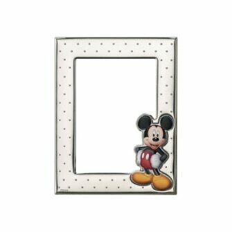 Marco portafotos plata Mickey Mouse, marco para niño disney, marco fotos disney, portafotos disney Mickey mouse D294_3LC