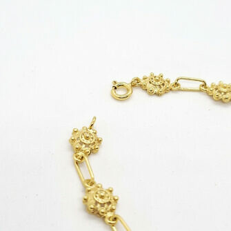 Cierre de seguridad para pulsera con botones charros de la provincia de Salamanca filigrana charra