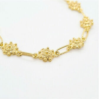 Pulsera con botones charros en oro de ley pulsera charra de Salamanca